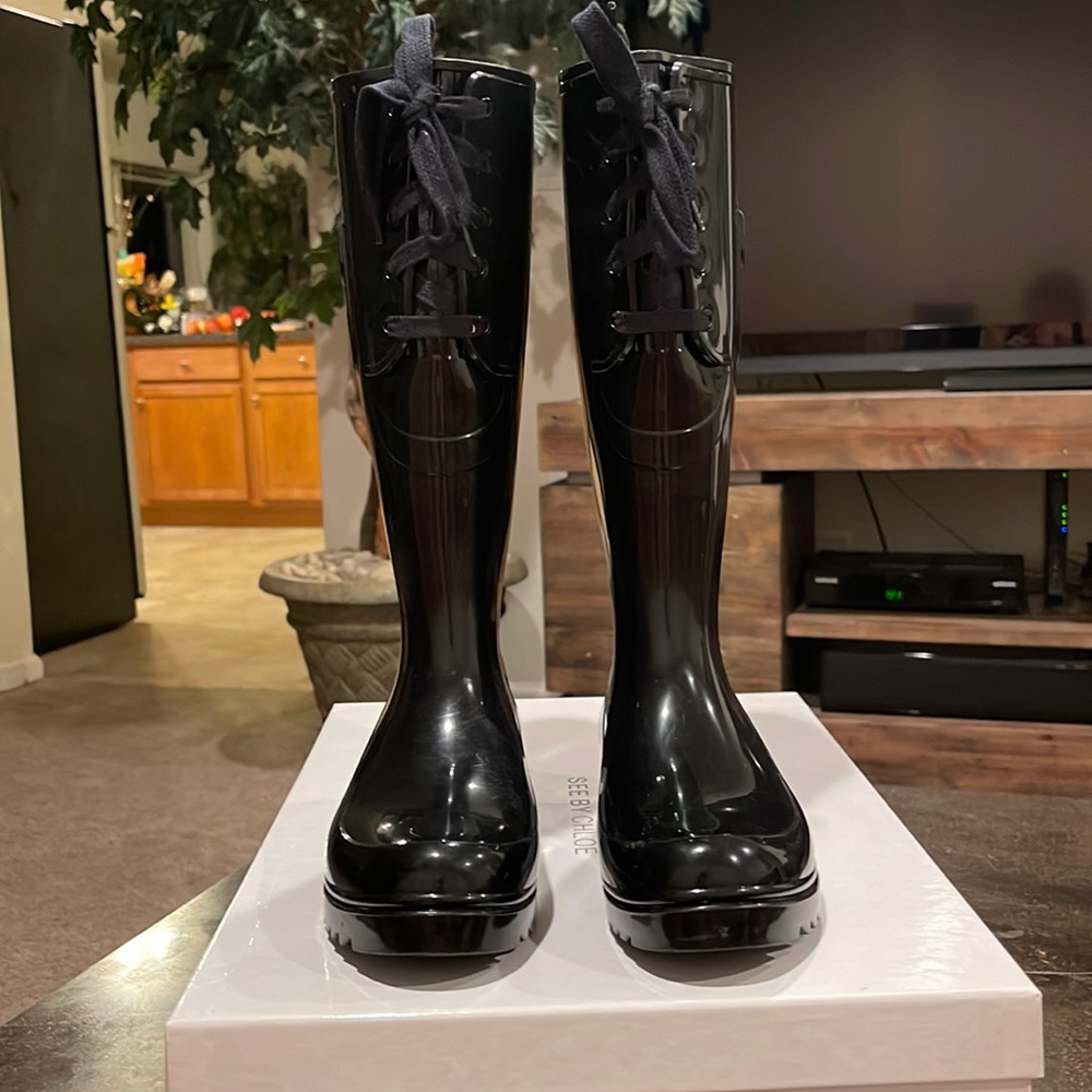 See by Chloe Rain boots